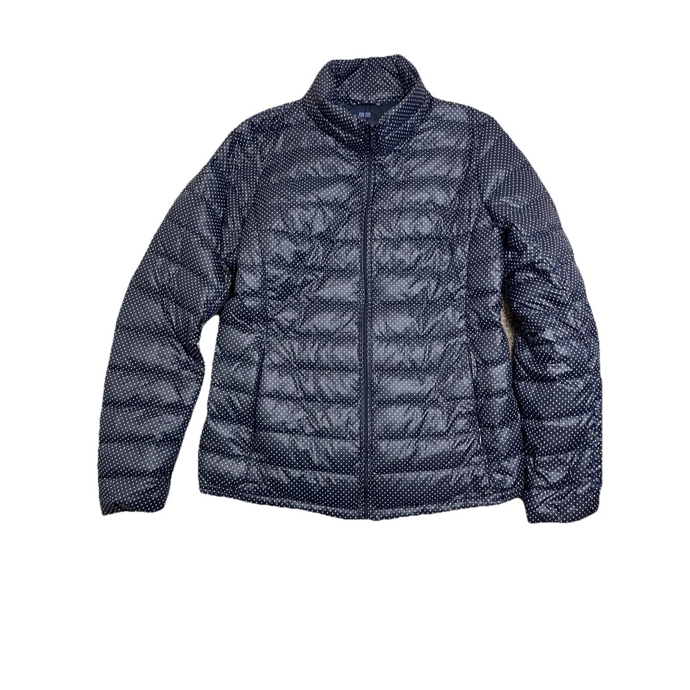 Uniqlo Jacket Women Size M Blue Puffer Lightweight